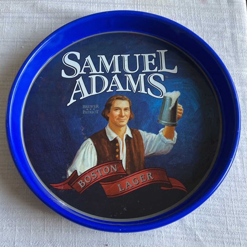 VTG Samuel Adams Boston Lager Beer Metal Serving Tray